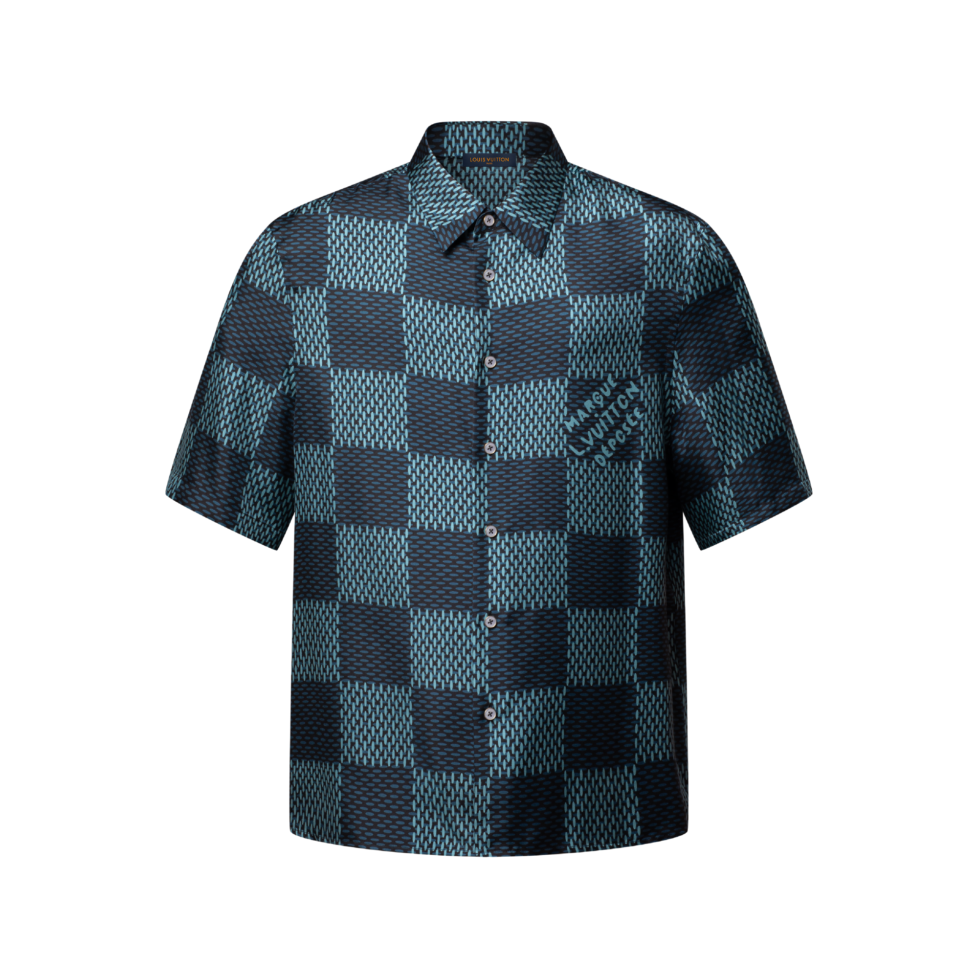 スーツ Louis Vuitton shirt Monogram Silk Pajama Shirt - Luxury Ready to Wear - 1AGN33 Blue